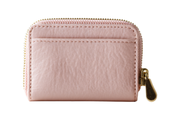 Compact pink wallet fashion store product display