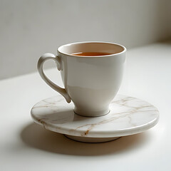 Enjoying a warm cup of tea cozy kitchen beverage photography tranquil setting close-up comfort