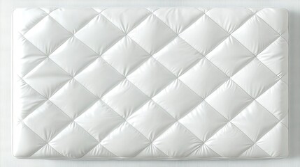Luxurious White Quilted Texture Background.