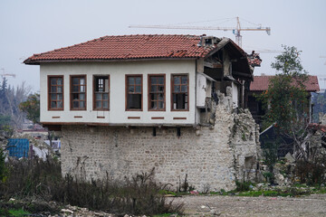 Damaged building in Antakya, Hatay after 6 February 2023 Earthquakes