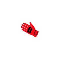 Bike glove icon logo  flat vector design