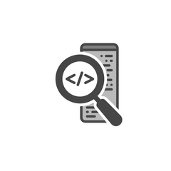 Decoding the Digital Blueprint: A symbolic representation of code inspection, emphasizing precision and clarity, essential for software analysis and debugging.