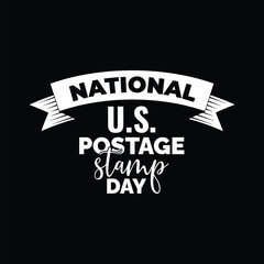 National U.S. Postage Stamp Day. July 1. Holiday concept. Template for background, banner, card, poster with text inscription. Vector EPS10 illustration.