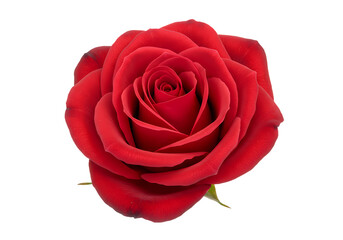 Stunning Red Rose A Perfect Image on Transparent background