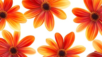Soft Color Flower Pattern Art