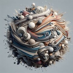 A physical or digitally rendered