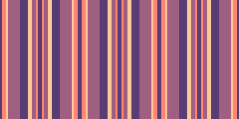 Vibrant vertical stripes in muted peach, purple, and beige create a retrochic pattern.