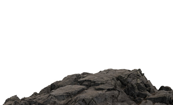 Rocky mountain peak edge, with scattered highlights