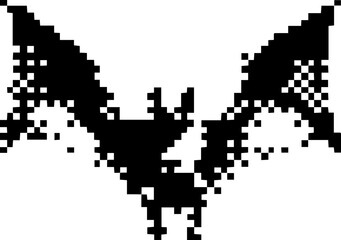 Dark Aesthetic Dithering Graphic Element