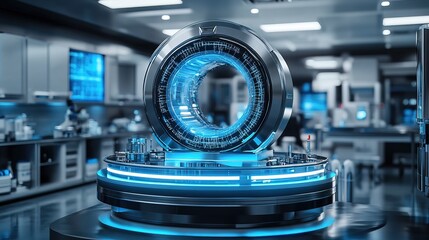 Futuristic Research Lab Equipment