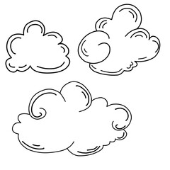 vector illustration of clouds
