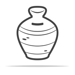 Clay money bank outline icon transparent vector isolated