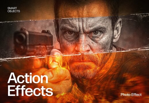 Action Photo Effect Layout