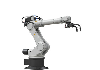 Industrial Robot Arm HighPrecision Automation Technology on Transparent background