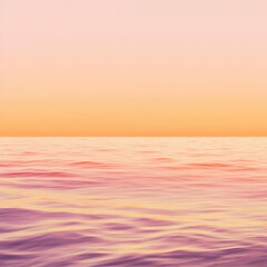 Obraz premium Serene sunset over ocean coastal scene digital artwork tranquil environment aerial view gradient colors for relaxation