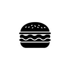 Burger icon fast food meal
