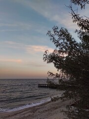 Evening view of the sea