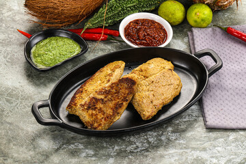 Indian chiken kebab minced meat