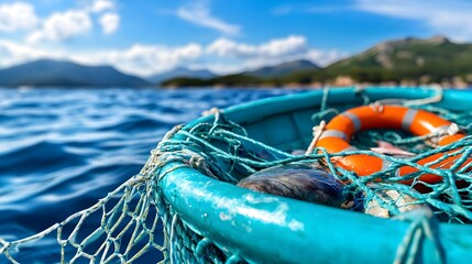 Fototapeta premium Fishing Boat, Net, Ocean, Catch, Sea - Coastal/Ocean Views