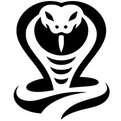 Simple cobra snake head silhouette