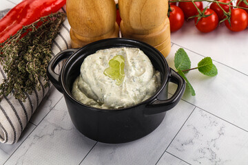 Greek feta dip with oil