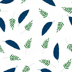 seamless pattern with leaves