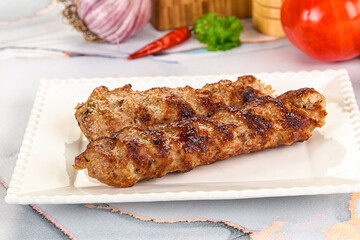 Beef kebab minced meat shashlik