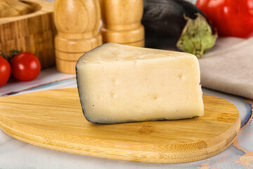 Sheep hard cheese Caprino Romano