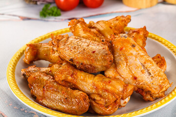 Grilled spicy chili chicken wings
