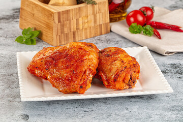 Baked marinated crispy chicken tighs