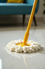 close-up of a steam mop, the concept of cleaning an apartment, office, cleaning