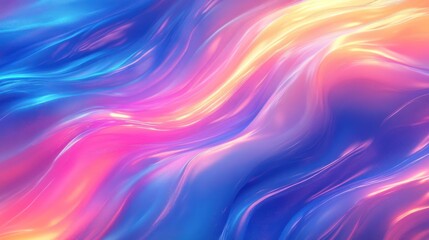 Fototapeta premium Luminous Flowing Abstract with Dreamlike Colors, Serene Gradient Effect