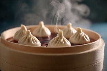 Steaming dumplings, a delicious treat!