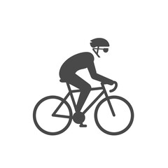 Obraz premium Cycling Icon: A clean, minimalistic icon captures the essence of cycling, a perfect symbol for movement, speed, and outdoor activity.