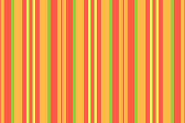 Obraz premium Vibrant vertical stripes in sunny orange, lime green, and pale yellow create a cheerful, summery pattern.