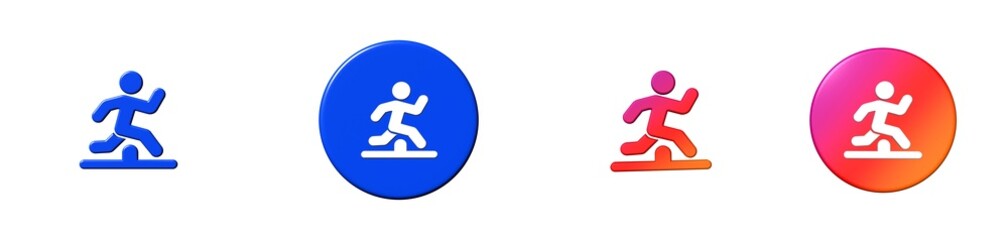 difficulties teamwork 3D icon