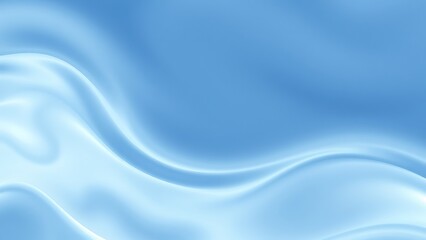 Obraz premium 柔らかいスカイブルーの曲線