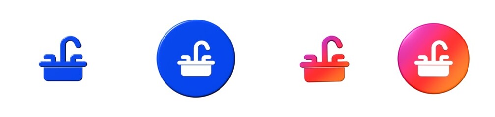 faucet household 3D icon