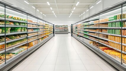 warehouse of a large store, for a website or advertising on the company's website