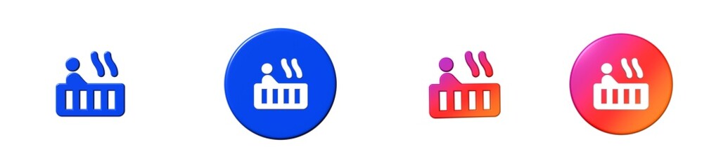 hot tub household 3D icon