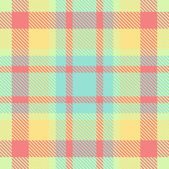 Pastel plaid pattern in soft peach, yellow, and mint green.  Perfect for textile design, scrapbook paper, spring or summer projects, and adds a touch of cheerful, minimalist style.