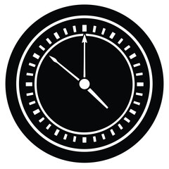 Clock Faces. Clock Dial. Empty Mechanical Watch Face With Arrows - Minute and Hour Marks. Arabic and Roman Numbers. Vector Set on White Background, Silver clock face with midnight time. 3d platinum.