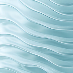 Fototapeta premium Gentle ripples of light blue water tranquil surface aquatic environment serene perspective subtle texture