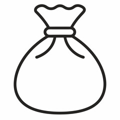 Money Bag icon on white background