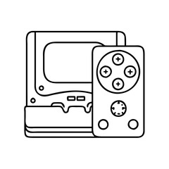 game console icon icon, game console icon vector illustration-simple illustration of game console icon, perfect for game console icon logos and icons