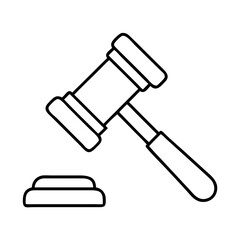 Fototapeta premium gavel icon, gavel vector illustration-simple illustration of gavel, perfect for gavel logos and icons