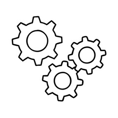 gear wheels icon, gear wheels vector illustration