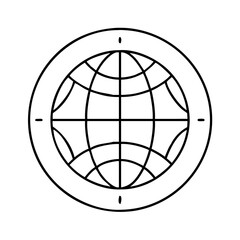 globe emblem icon, globe emblem vector illustration-simple illustration of globe emblem, perfect for globe emblem logos and icons