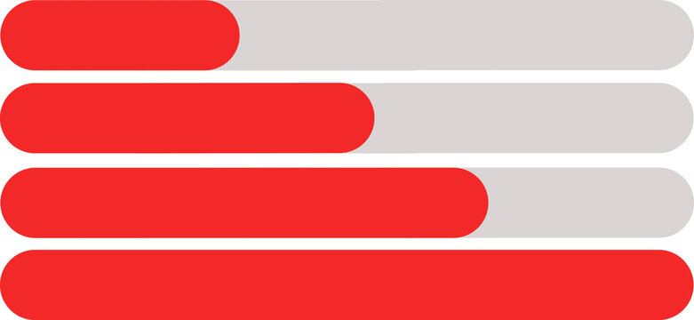 Horizontal Progress Bars Visualization
