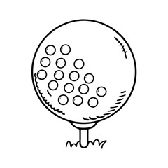 golf ball icon, golf ball vector illustration-simple illustration of golf ball, perfect for golf ball logos and icons